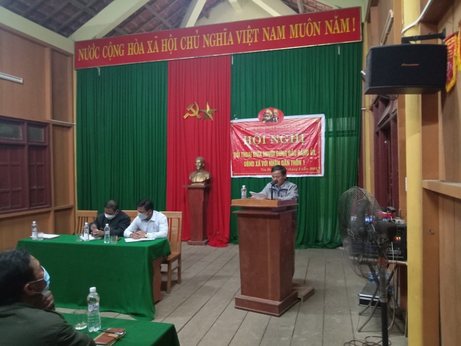 UBMTTQVN xã Trà Mai tổ chức hội nghị đối thoại năm 2022.