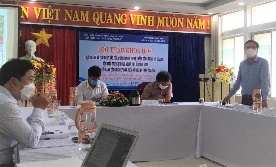 Giải pháp bảo tồn, phát huy giá trị hệ thống công trình tín ngưỡng, tôn giáo truyền thống người Việt ở Quảng Nam