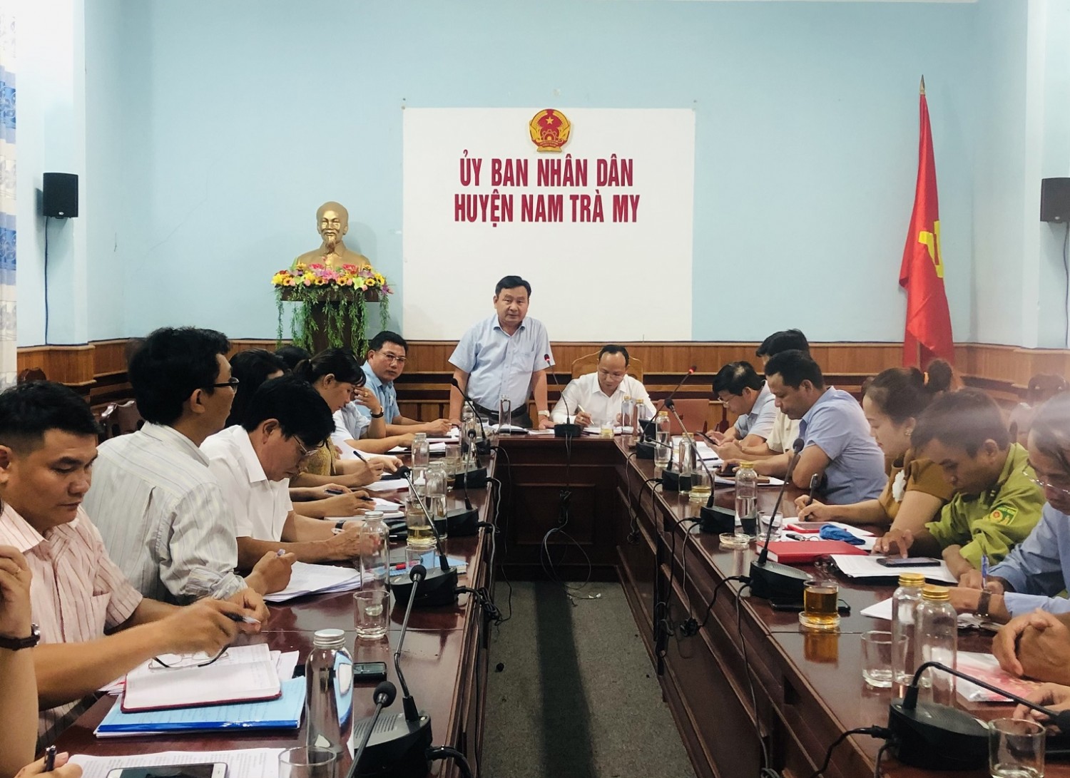 Phó Chủ tịch HĐND tỉnh Nguyễn Công Thanh phát biểu tại buổi làm việc