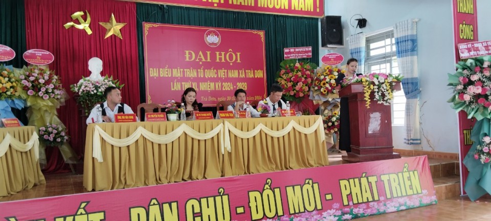 Đại hội điểm MTTQ Việt Nam xã Trà Dơn, huyện Nam Trà My