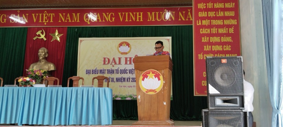 Đại hội đại biểu MTTQ Việt Nam xã Trà Vân lần thứ XI, nhiệm kỳ 2024-2029