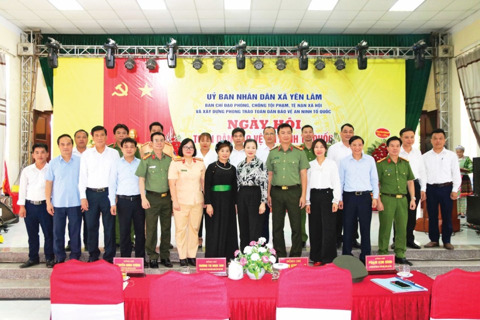 Xã Yên Lâm, huyện Hàm Yên, tỉnh Tuyên Quang tổ chức Ngày hội "Toàn dân bảo vệ an ninh Tổ quốc" năm 2023.     ẢNH: TIẾN ĐẠT