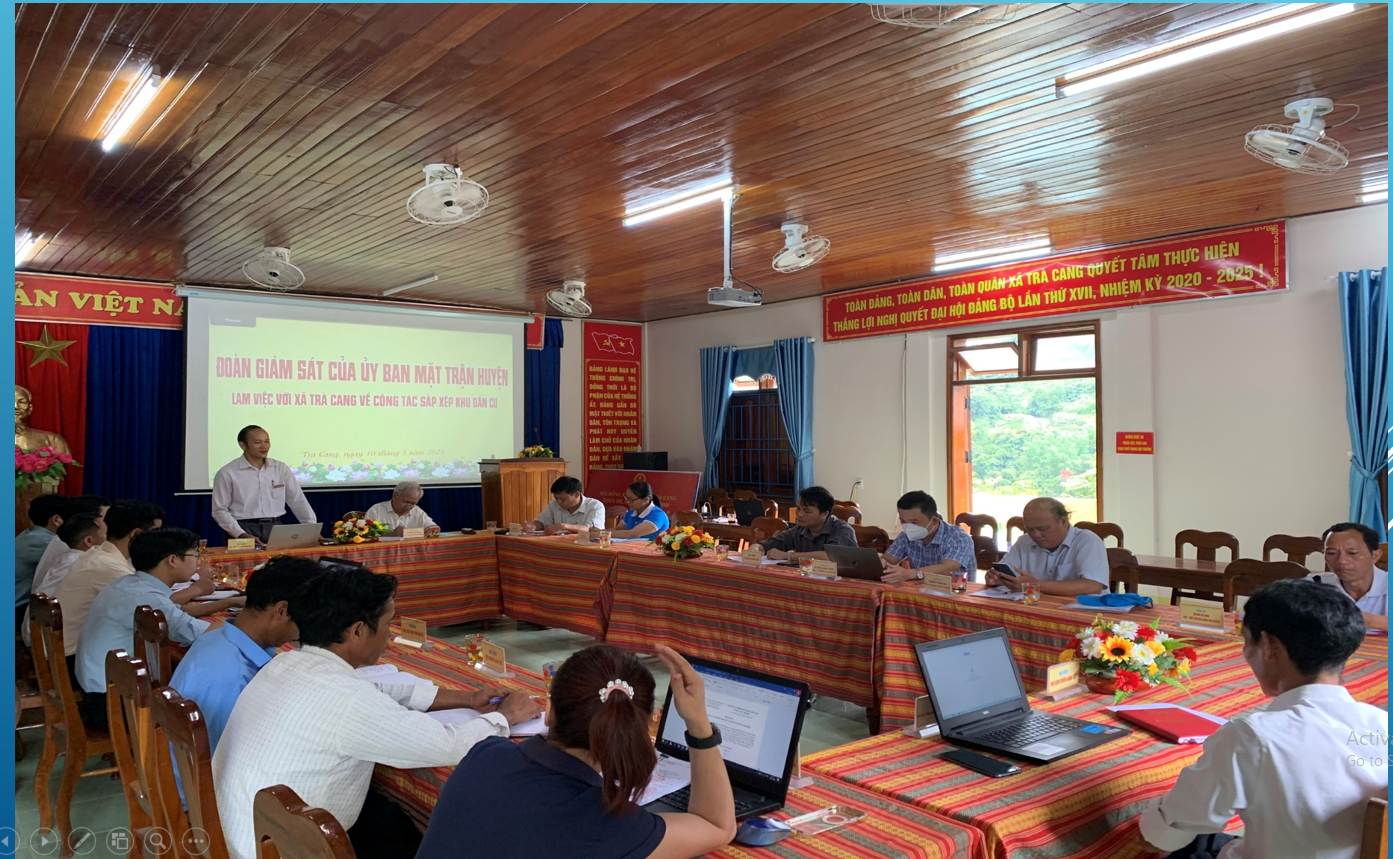 Ủy ban Mặt trận huyện giám sát việc thực hiện Nghị quyết 23/2021/NQ-HĐND ngày 27/2/2021 của HĐND tỉnh Quảng Nam tại xã Trà Cang